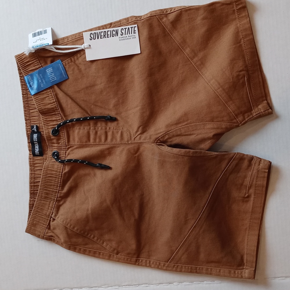 Boys sovereign state khaki shorts swim pants size 14-16 large